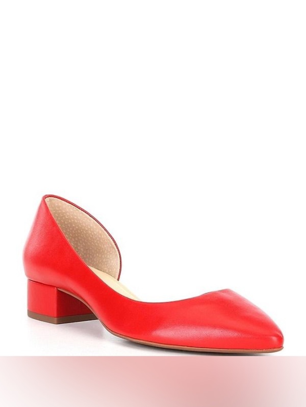Alex Marie Norah Leather D'Orsay Block Heel Leather Pumps